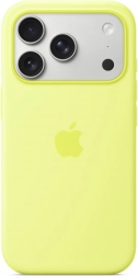 Silicone Case with MagSafe for iPhone 17 Pro – Neon Yellow