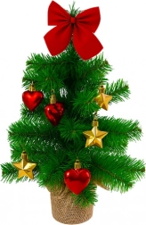 Synthetische kerstboom 45 cm RUHHY – groen, vol en gedecoreerd
