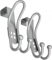 Doppelter Türhaken aus Edelstahl, 2 Stück