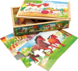 Wooden Animal Puzzle in a Box