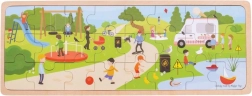 Children's Wooden Puzzle In the Park
