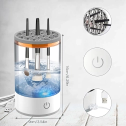 Elektrische 3-in-1 reiniger voor make-upkwasten