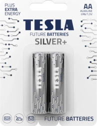Alkalinebatterijen Tesla Silver+ LR6 AA 2 stuks