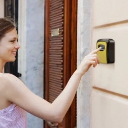 Boîte à clés verrouillable - jaune
