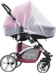 Weiße Kinderwagen-Moskitonetz