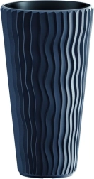 Prosperplast Sandy slim planter with insert, anthracite