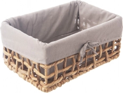 Natuurlijke opbergmand met uitneembare textielen inzet 30,5 × 20,5 × 15 cm ORION