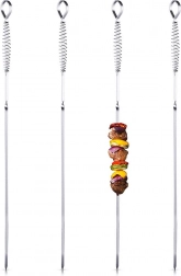 Steel skewers for shashlik 42.5 cm, 4 pcs