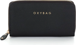 Damen-Leder-Geldbörse schwarz