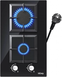 IsEasy two-zone glass gas stove