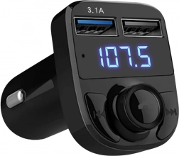 FM Bluetooth auto transmitter and charger 2x USB
