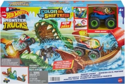 HOT WHEELS MONSTER TRUCKS Color Shifters – Crocodile Jaws Playset