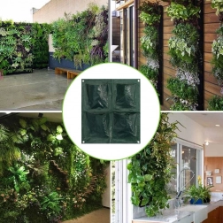 Wand-Pflanztasche – 4 Taschen