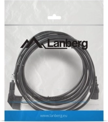 Lanberg power cable CEE 7/7 – IEC 320 C13, 5 m, VDE, black