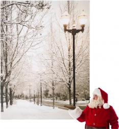 Kerstlichtschilderij 16 LED 40 × 30 cm