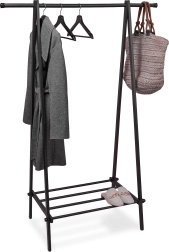 Free-standing clothes rack with shelf ModernHome