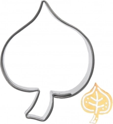Stainless steel leaf cookie cutter 4 cm