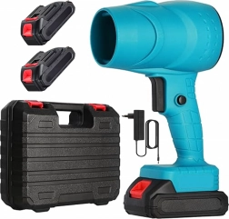 Akkubetriebener Handgebläse 400 W mit 2 Akkus