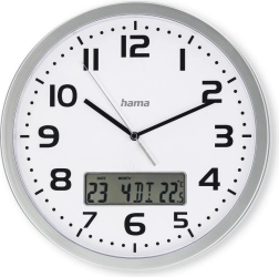 Wandklok DCF Moorea 30 cm zilver