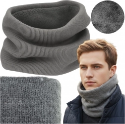 gray TRIZAND neck warmer – universal warm winter gaiter
