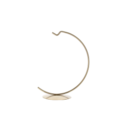 Standaard voor kerstbal 12 cm – wit metaal