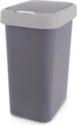 Kunststoff-Abfalleimer 25 l grau