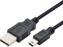 TB usb - mini usb kabel 1 m, zwart