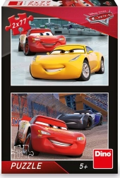 Puzzel CARS 3 racers 2×77 stukjes