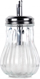 Glass sugar dispenser with dosing spout 190 ml