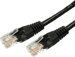 Network Cable Patchcord UTP Cat.5e RJ45 7.5m Black