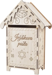 Boîte aux lettres en bois pour le Père Noël