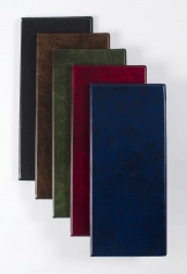 Vier-rijige visitekaarthouder zwart glans