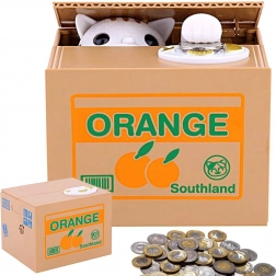 Tirelire interactive avec chaton