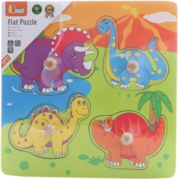 Wooden Puzzle Colorful Dinosaurs
