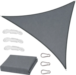 Gray triangular shade sail 400 × 400 cm