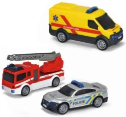 Play Set Emergency Service Vehicles 3 pcs