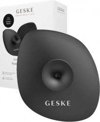 Brosse nettoyante visage 4 en 1 avec manche Geske avec application (gris)