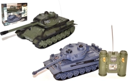 Bataille historique de chars radiocommandés de 25 cm - 2 pièces