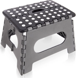 Tabouret pliant antidérapant 32 × 25 × 22 cm, charge maximale 150 kg