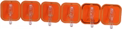 Selbstklebende Haken 6 Stk – orange