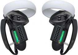 Schutzhülle mit Griff und Batteriefach-Öffnung für Meta Quest 2 von Kiwi Design, schwarz