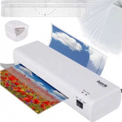 A4 Laminator 4-in-1 with fast warm-up, hot and cold lamination, built-in cutter and corner rounder IZOXIS