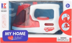 White battery-powered iron
