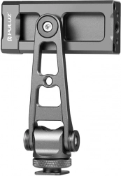 Drehbarer Handyhalter Puluz mit Universalhalterung 1/4 in Schwarz