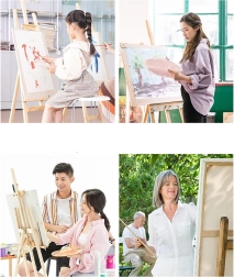 Peinture par numéros avec cadre 20 × 20 cm – étoile