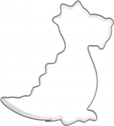 Stainless steel dinosaur cookie cutter 6.5 cm