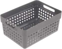 Terra storage basket made of UH plastic, grey 15.5 × 11.5 × 7.3 cm