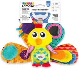 Paon Emil de Lamaze à suspendre à la poussette pour bébé