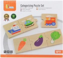 VIGA Wooden Logic Puzzle, 24 pieces