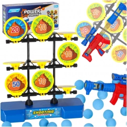 Target Shooting Game with Foam Balls – Blaster Set with 9 Flip Targets